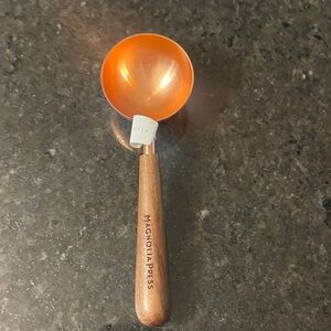 Magnolia Bronze and Wooden Handle Coffee Scoop. From the Silos. Scoop coffee